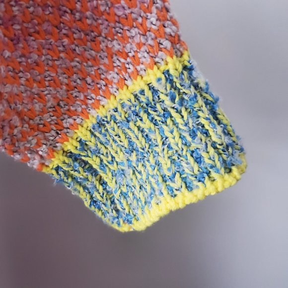 DEX Women's Patchwork Knit Cardigan Multi-colour Cozy Soft ASO Hallmark Movies - Picture 5 of 12